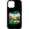 Jamaica Independence 1962 Proud Jamaican Custodia per iPhone 12 Pro Max La libertà sembra migliore in nero verde oro giamaicano giamaicano