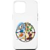 NICKELODEON AVATAR THE LAST AIRBENDER Custodia per iPhone 12 Pro Max 4 piegatori in 4 quadranti di un cerchio