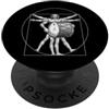 Retro Band Player Bass Drum Tees Grancassa Marching Band Da Vinci Batterista Vintage PopSockets PopGrip Adesivo