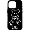 Cute Scary Bear Monster Halloween Appare Custodia per iPhone 16 Pro Simpatico mostro orso spaventoso con mantello Halloween