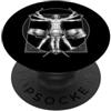 Retro Band Player Steel Drum Tees Tamburo d'acciaio Marching Band DA Vinci Steel Drummer Vintage PopSockets PopGrip Adesivo