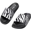 CLEIKS Ciabatte Donna Chic con Stampa Zebra Bianco Leggeri per Spiaggia e Piscina (Zebra Bianco 37 EU WFC260269-0)