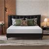 Novilla Materasso 90x190, Materasso Singolo, Altezza 20 cm, Gel Memory Foam, Schiuma Traspirante in Fibra di Bambù, Sostegno Perfetto, Rispettoso Della Pelle, Mediamente Solido