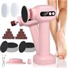 Gkstly Lima per Piedi Elettrica 2 in 1 Elettrico Rimozione Calli Piedi 6 Velocità Regolabile Rimuovi Calli Piedi Ricaricabile Calli Remover Pedicure Kit Calli Rimozione Attrezzi per Dura Pelle Morta