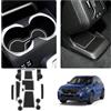 LUWU Compatibile con BMW X1 iX1 U11 2023-2025 2026 Tappetini Antiscivolo in Gomma per Console Centrale, Portabicchieri, Scanalatura Porta Anti-polvere Tappetini X1 U11 Accessori (Bianco)