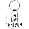 La Ruotante Portachiavi adatto ad appassionati di gatti (live-love-meow)