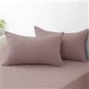 Ystyle Federe Copricuscini Letto Impermeabili 50x80cm (Set di 2), Federa Cuscino Letto Morbida, Super Traspirante, Chiusura a Busta, Federa da Cuscino Antiacaro e Ipoallergico, Soia