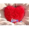 GMM Cuscino Cuore Rosso, Decorativo San Valentino, Cuscino Cuore 3D+Decorazione Romantica, 40 x 30 cm