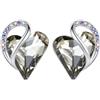 Leafael Festa della Mamma Orecchini Donna Cuore Infinity Love con Pietra dei Desideri e Cristalli Portafortuna Gioielli Anallergici Argento o Oro Rosa con Scatola Regalo