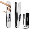 Straxelle Mini Piastra da Viaggio per Capelli Senza Fili, 2 in 1 Piastra Capelli Senza Fili e Arricciacapelli, 175℃-215℃ Piastre per Capelli Corti per Donne/Uomini, 5000mAh Cordless Hair Straightener
