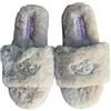Juicy Couture JC-HUGGING 2 Pantofole da donna in finta pelliccia, taglia M (6,5-7,5)