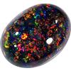 arenaworldFZ AAA++, opale nero australiano naturale, non riscaldato o non trattato, 9 x 11 mm, forma ovale, taglio cabochon per la creazione di gioielli