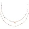 LA TRIADE STUDIO - Collana da Donna in Argento Sterling 925, Disponibili nelle Varianti in Placcato Oro Giallo, Rodiato e Placcato Oro Rosa, Impreziosite da Zirconi Bianchi. (Placcato Oro Rosa)