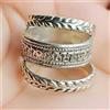 Artisan India Argento sterling 925, argento massiccio, anello a fascia, anelli impilabili, ...