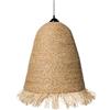 Beliani Elegante lampada a sospensione in giacinto d'acqua e fibra di banano con frange intrecciate in stile bohémien, fatta a mano