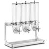 Royal Catering Dispenser per Cereali Distributore di Cereali RCCS-3.5LSS3 (3 x 3,5 litri, 3 contenitori, Acciaio inox)