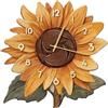 Ergocar Orologio Da Parete Floreale, Disegno Floreale Con Girasoli 30 Cm (11,81 Pollici) Funzionamento a Batteria Stile Rustico Adatto Per Cucine In Stile Country Camere Da Letto Soggiorni
