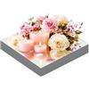 CEUQIESO 4 Pezzi Specchi quadrati per Decorazioni da Tavolo, Ciotole Specchietti Quadrati in Acrilico, Piastrelle a Specchio per Decorazioni da Tavolo, Matrimoni, Artigianato (35 cm)