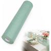 ZORVENIX Runner da Tavolo in Tessuto Non Tessuto, 30cm x 25m Runner Verde Salvia