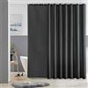 Furlinic Tenda Doccia Antimuffa Tessuto Poliestere Grande Tende Doccia Impermeabile Lavabile Grigio Scuro Tenda Vasca da Bagno con 18 Ganci 275x180cm.