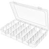 DARUITE Scatole Plastica Organizer, 18 Grids Scatola con Scomparti | Porta Oggetti per Perline, Attrezzatura da Pesca, Perline, Orecchini, Piccoli Accessori, Ferramenta, Gioielli, Antipolvere