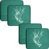 UWOBTN 1/2/4 Piezas Copri Cuscino Divano Esterni Impermeabile, Fodere per Seduta Patio con Cerniera Rimovibili Copriseduta per Interni ed Esterni, Patio, Giardino Mobili in Rattan(A17,50x50x5cm(4pcs))