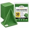 ENJOY TECH Panni in Microfibra 50 Pezzi 28x28 cm - Ultra Assorbenti e Riutilizzabili - Panni Pulizia Auto, Casa, Vetri e Cucina - Senza Aloni e Graffi - Multiuso Professionale