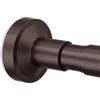 Weldun - Asta telescopica per tenda senza foratura, 48-118 cm, regolabile, per armadio, finestra, bagno, colore: bronzo