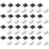 PATIKIL 50x16mm Faretto Clip Molla 24pz Diodo Emettitore Illuminazione Integrata Accessori Morsetti Protettivi per Soffitto Lampada Nero