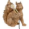 Beliani Lampada da tavolo a tema animale Luce da comodino Lampada da lettura per camera da letto Oro