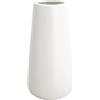 JUZAI 20 CM Vaso Fiori Bianco Ceramica per Pampas, Vaso Cilindrico Decorativo da Interno Design Moderno Elegante Classici