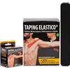 ATS Advanced Training System ATS Taping Elastico® Nastro professionale per fisioterapia, kinesiologia e sport - 12 Rotoli 5cm x 5m Traspirante e resistente all'acqua con +20% di colla (Nero, 12)