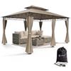 Casaria Gazebo Topas Padiglione 3x4m in Metallo