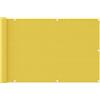 vidaXL Paravento da Balcone Giallo 90x400 cm in HDPE