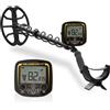 Treasure Hunter Rilevatore di metalli per adulti, rilevatore di metalli sotterraneo GX850, rilevatore professionale resistente all'acqua ad alta sensibilità, rilevatore d'oro per cacciatore di tesori per viaggi