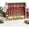 MC-Trend 12 bastoncini di zucchero rosso-bianco per decorare l'albero di Natale