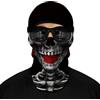 ShopINess Passamontagna Unisex da Adulto con Disegno 3D per Sport Feste Festival Halloween e Carnevale Teschio (3 Rose)