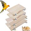 bangminda 4 Pezzi Piattaformas per Posatoio per Uccelli Piattaforma della Gabbia per Criceti Pappagallo Piattaforma Quadrata per Pappagallo Criceto Scoiattolo Cockatiel Animali Domestici