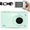 KONTONTY 64gb Fotocamera Digitale Retro Zoom Memoria Interna Connettività Wi-fi per Trasferimento Wireless per Viaggi e Foto di Viaggio Leggera e Compatta Colore Verde