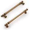 Amerdeco 6 Pezzi Maniglie per Mobili da Cucina Foro 192mm, Bronzo, in Lega di Zinco, per Armadietti e Cassetti UK0017