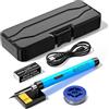 Generic USB Portatile Intelligente Saldatore Elettrico Multifunzionale Saldatura Penna di Saldatura con 300-450℃ Funzione di Regolazione della Temperatura per Saldatura Riparazione e Manutenzione Uso