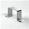 RETELANDIA L'OUTLET DELLE RECINZIONI [Kit 12 Pezzi] Collare in acciaio zincato per fissaggio laterale a muro per palo QUADRO 50X50 mm