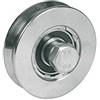 IBFM Ruota per cancelli Ibfm 2 cuscinetti a sfera gola V art. 362 Ø 120 mm
