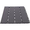 Kaichenyt Set di 22 piastrelle per terrazze, in plastica, nero, 30 x 30 x 1,6 cm, antiscivolo, con funzione di drenaggio, per esterni, balcone, giardino, veranda