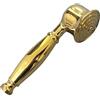 Wuyangcun Soffione doccia a mano in ottone massiccio stile retrò telefono 180 mm/7,1 pollici per bagno connettore G1/2 pollici (oro)