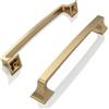 FURNIWARE 10 maniglie per mobili, 160 mm distanza tra i fori per mobili, mobili, armadi, cucina, armadietti, maniglie per porta del bagno, armadio, Bronzo champagne