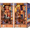 CUTEBEE Book Nook - Puzzle 3D in Legno per Adulti | Case in Miniatura da Costruire Booknook Libreria Creativa, Decorazione, Regalo (Tsutenkaku Ichiban Street)