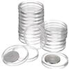 QUARKZMAN 20 Pz 37mm Portamonete per Dollaro D'Argento, Coperture in Capsula di Plastica per Monete Acrylic Clear Contenitore Rotondo per Protettori di Monete D'Argento O Tag Nfc