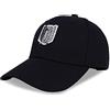 Roffatide Anime Attack on Cappello da Baseball Titan Survey Corps Regolabile in Cotone Ricamato