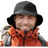 TOP-EX XL/XXL, cappello impermeabile per uomo e donna, per tutte le stagioni all'aperto, pieghevole, UPF 50, da golf, per pesca, escursionismo, trekking, regolabile e antivento